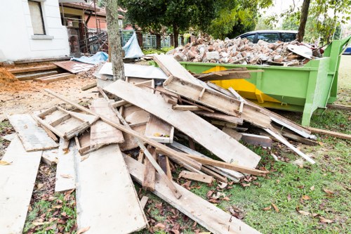 Before and after garden clearance Woolwich